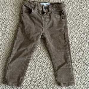 Zara corduroy straight leg pants
